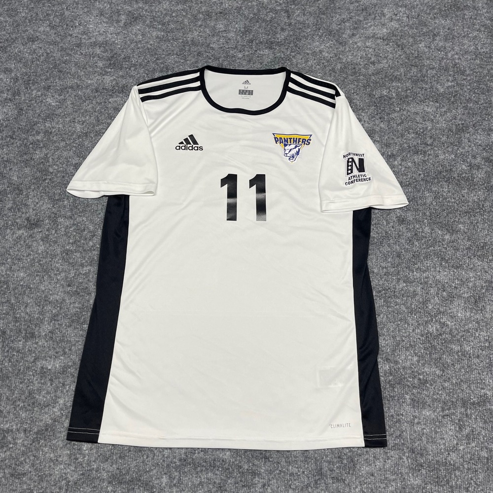Portland Community College Jersey Men Medium White Adidas Soccer #11 Player Worn - Picture 2 of 15